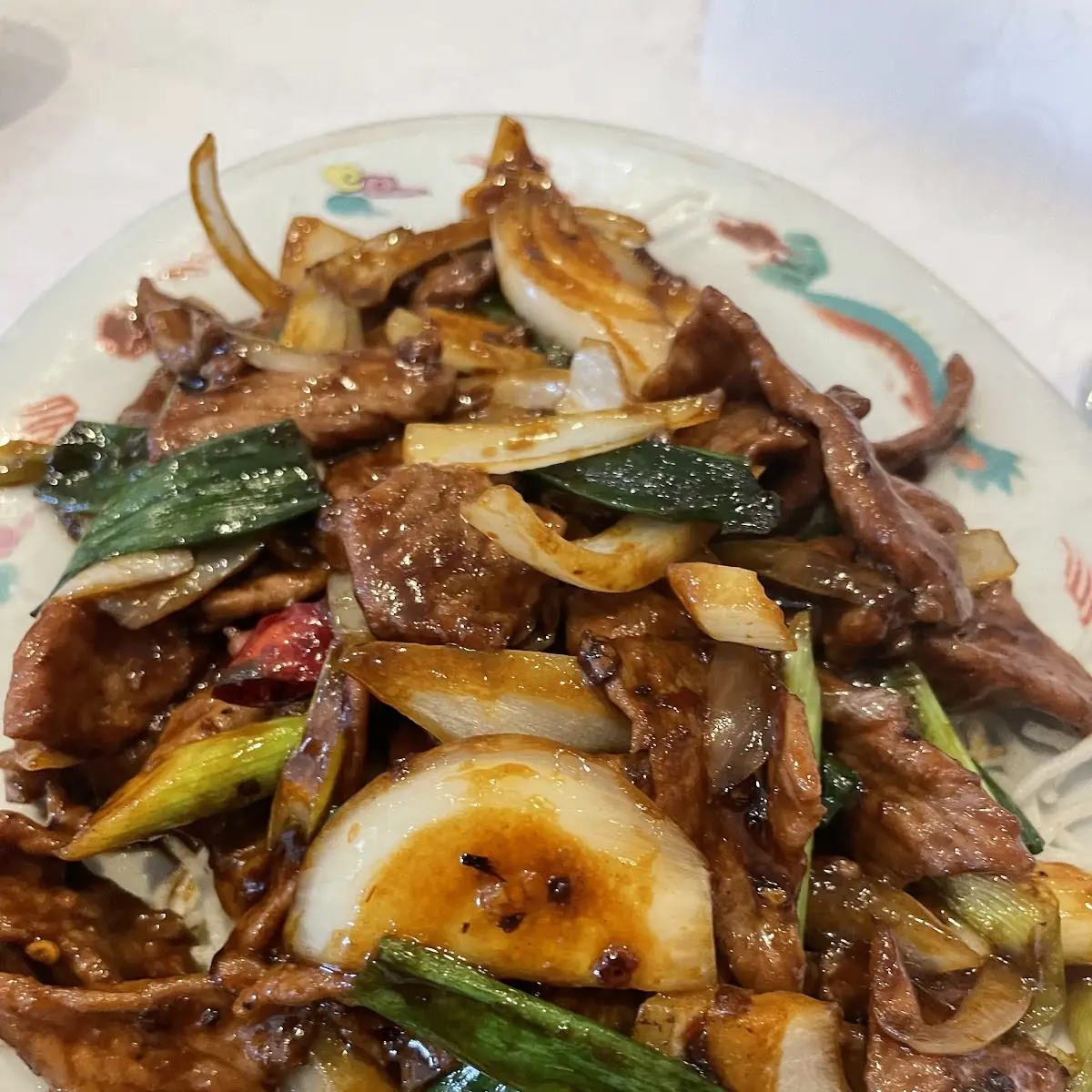 mongolian beef 蒙古牛肉 spicy